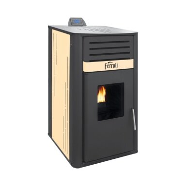 Granulinė krosnelė Ferroli Mirano Pellet PRO 24 su šilumokaičiu 24kW Granulinė krosnelė Ferroli Mirano Pellet PRO 24 su šilumokaičiu 24kW