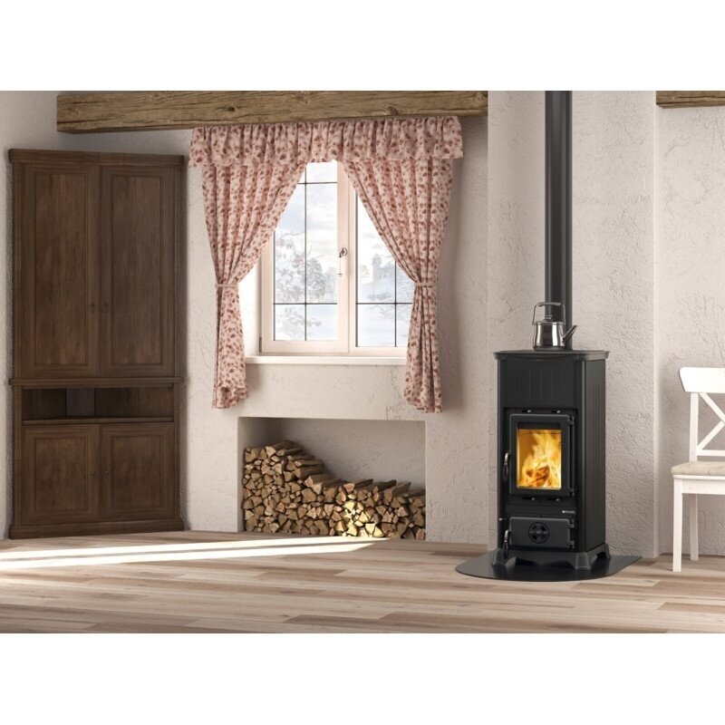 Ketinė krosnelė Nordica Emiliana Steel 6,5kW 1 Ketinė krosnelė Nordica Emiliana Steel 6,5kW 1