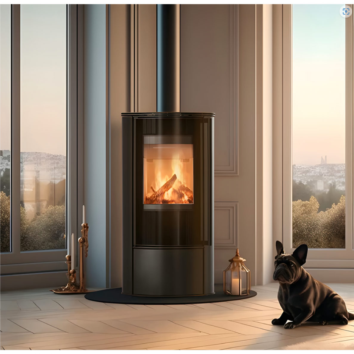 Plieninė krosnelė Kratki Erik 5,5kW 2 Plieninė krosnelė Kratki Erik 5,5kW 2