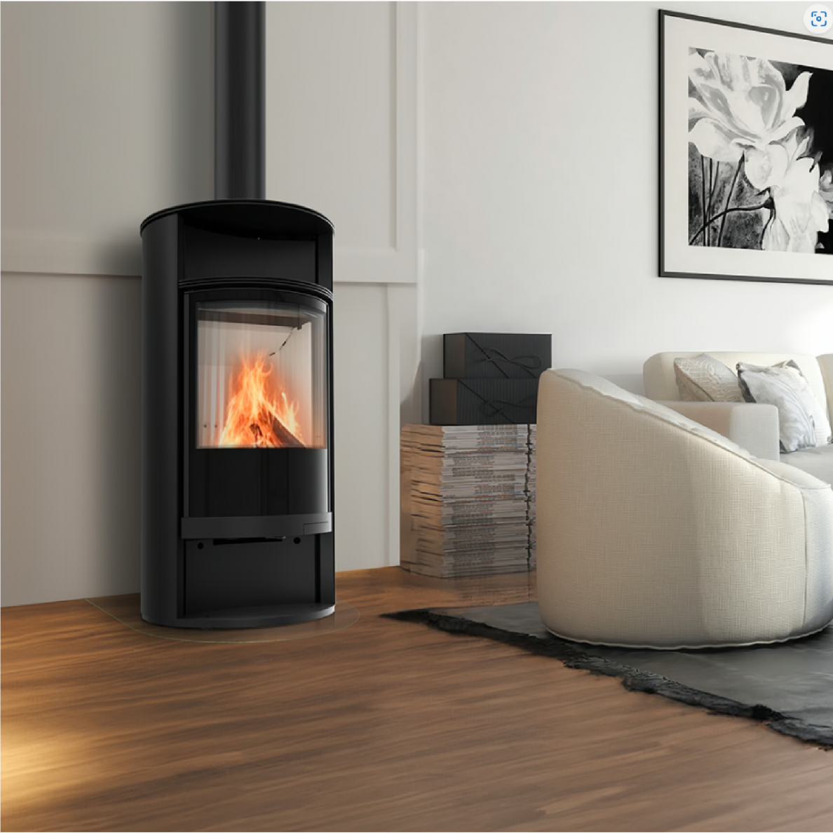 Plieninė krosnelė Kratki Runa 8kW 1 Plieninė krosnelė Kratki Runa 8kW 1