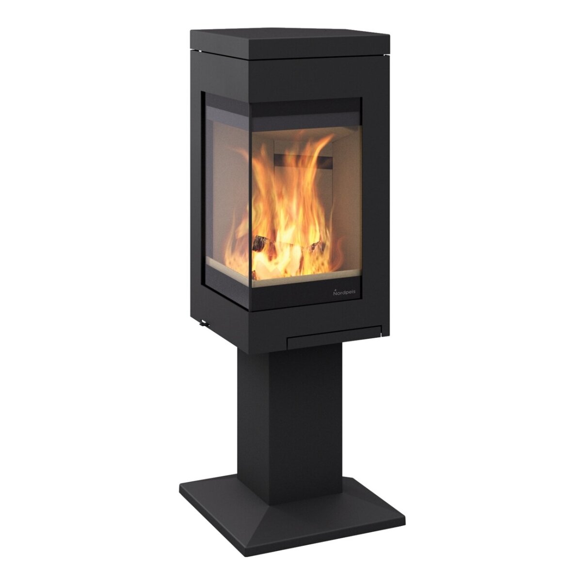 Plieninė krosnelė Nordpeis Quadro 1 Basic 6kW Plieninė krosnelė Nordpeis Quadro 1 Basic 6kW