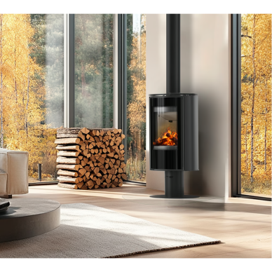 Plieninė krosnelė Erik ant kojos 5,5kW 2 Plieninė krosnelė Erik ant kojos 5,5kW 2