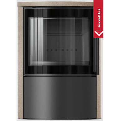 Plieninė krosnelė Kratki Bjorn GOLD SATIN 7kW 2