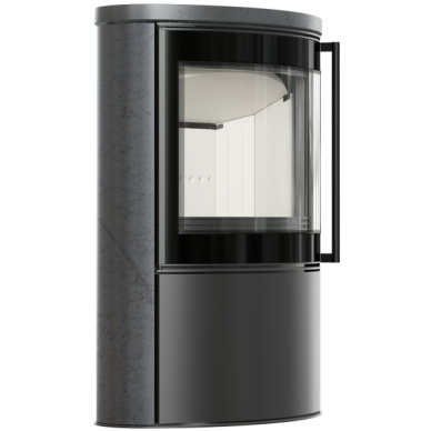 Plieninė krosnelė Kratki Bjorn GREY SATIN 7kW