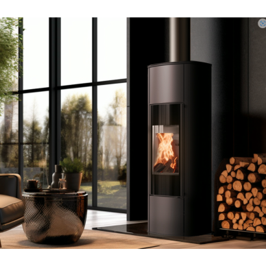 Plieninė krosnelė Kratki Enyo-R/W 5,5kW 1