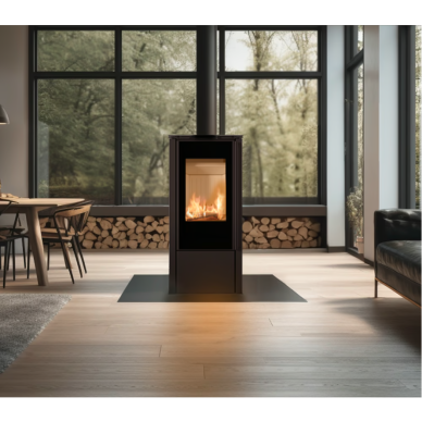 Plieninė krosnelė Kratki Hati 5,5kW 2