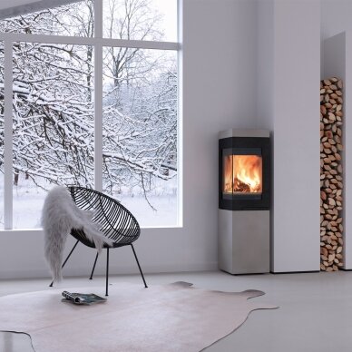 Plieninė krosnelė Nordpeis Quadro Colorado 6kW 1 Plieninė krosnelė Nordpeis Quadro Colorado 6kW 1