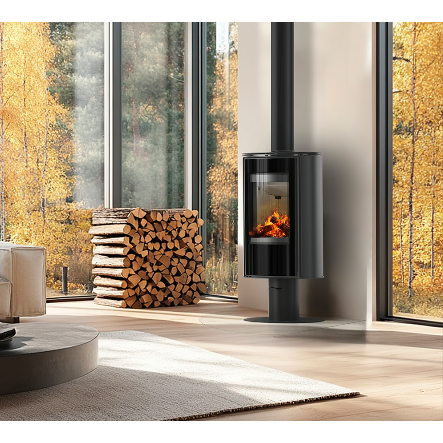 Plieninė krosnelė Erik ant kojos 5,5kW 2 Plieninė krosnelė Erik ant kojos 5,5kW 2