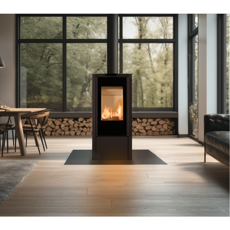 Plieninė krosnelė Kratki Hati 5,5kW 2