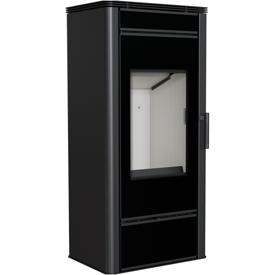 Plieninė krosnelė Kratki Titan Glass 11kW