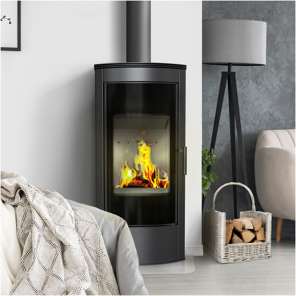 Plieninė krosnelė Kratki Titan Glass Panorama 11kW 4