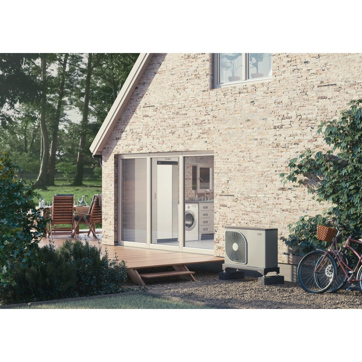 Šilumos siublys oras-vanduo monoblokas Nibe F2050-6 6,0kW 1
