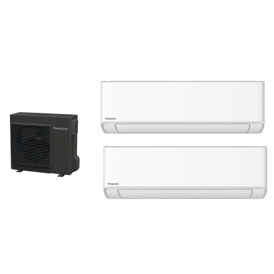 Šilumos siurblys oras-oras Panasonic su NZ vidinėmis dalimis 2-iems kambariams Šilumos siurblys oras-oras Panasonic su NZ vidinėmis dalimis 2-iems kambariams