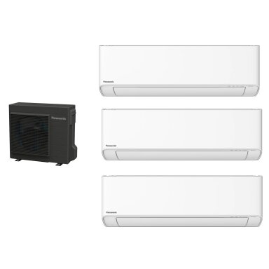 Šilumos siurblys oras-oras Panasonic su NZ vidinėmis dalimis 3-ims kambariams