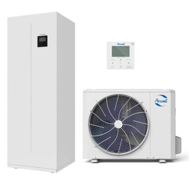 Šilumos siurblys oras/vanduo Airwell Wellea WT 6,2/6,55kW su 190 litrų talpa Šilumos siurblys oras/vanduo Airwell Wellea WT 6,2/6,55kW su 190 litrų talpa