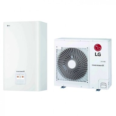 Šilumos siurblys oras/vanduo LG Therma V Split HU051MR/ HN091MR 5,5kW Šilumos siurblys oras/vanduo LG Therma V Split HU051MR/ HN091MR 5,5kW